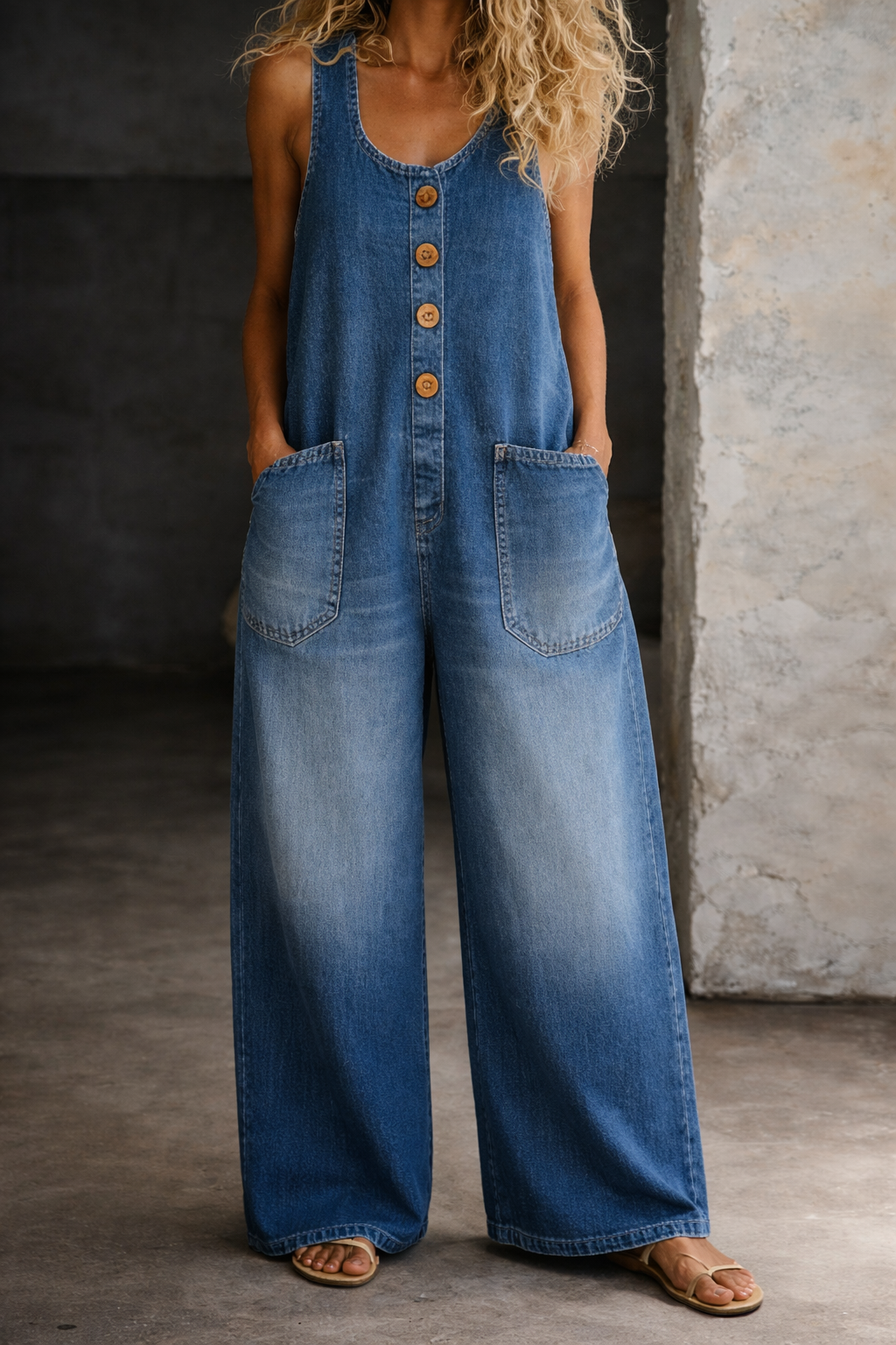 Wren | Vintage Washed Cotton Overalls