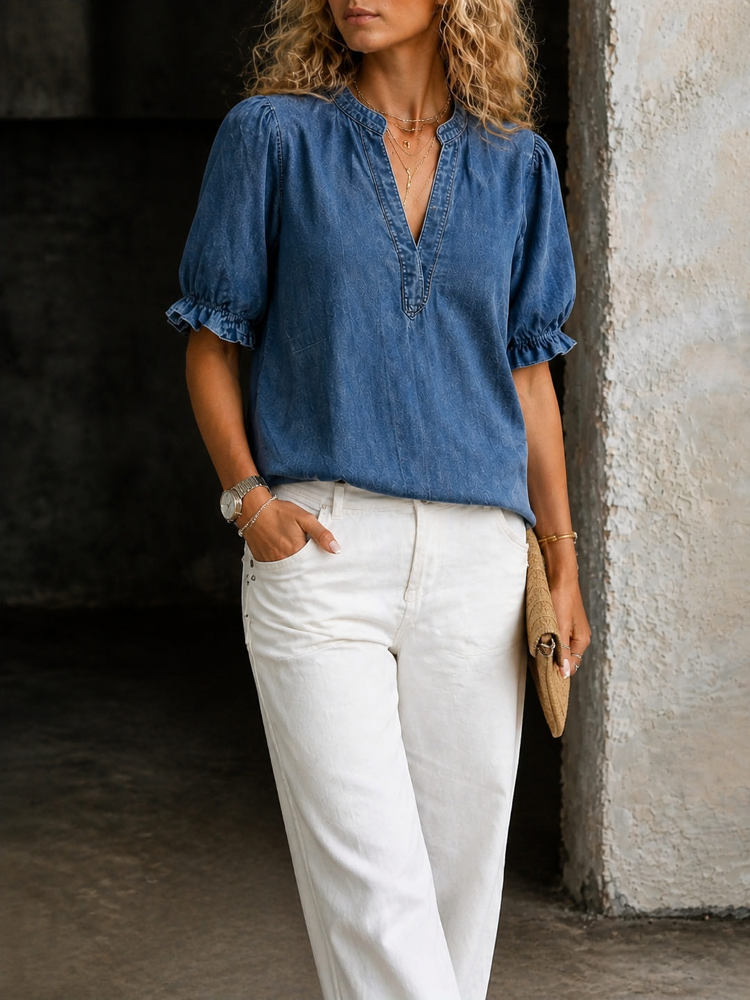 Cassidy | Vintage V-Neck Essential